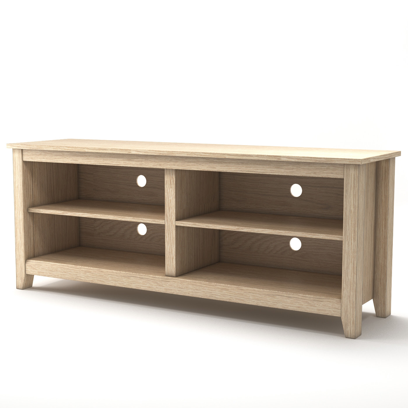 Mission 58 Inch Wood TV Console in Natural
