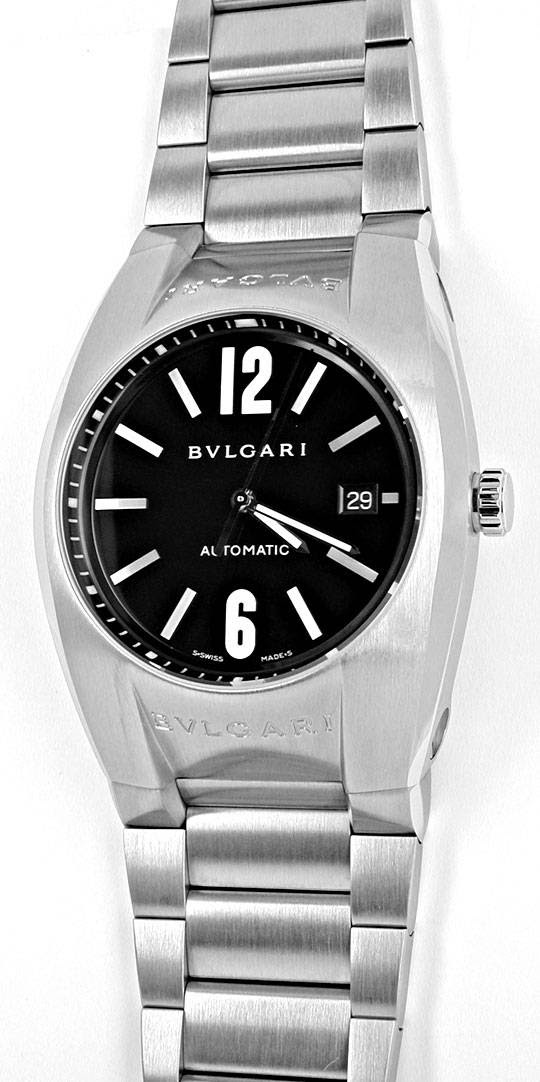 Original-Foto 2, BULGARI ERGON HERRENUHR STAHL AUTOM. TOPUHR UNGETRAGEN!