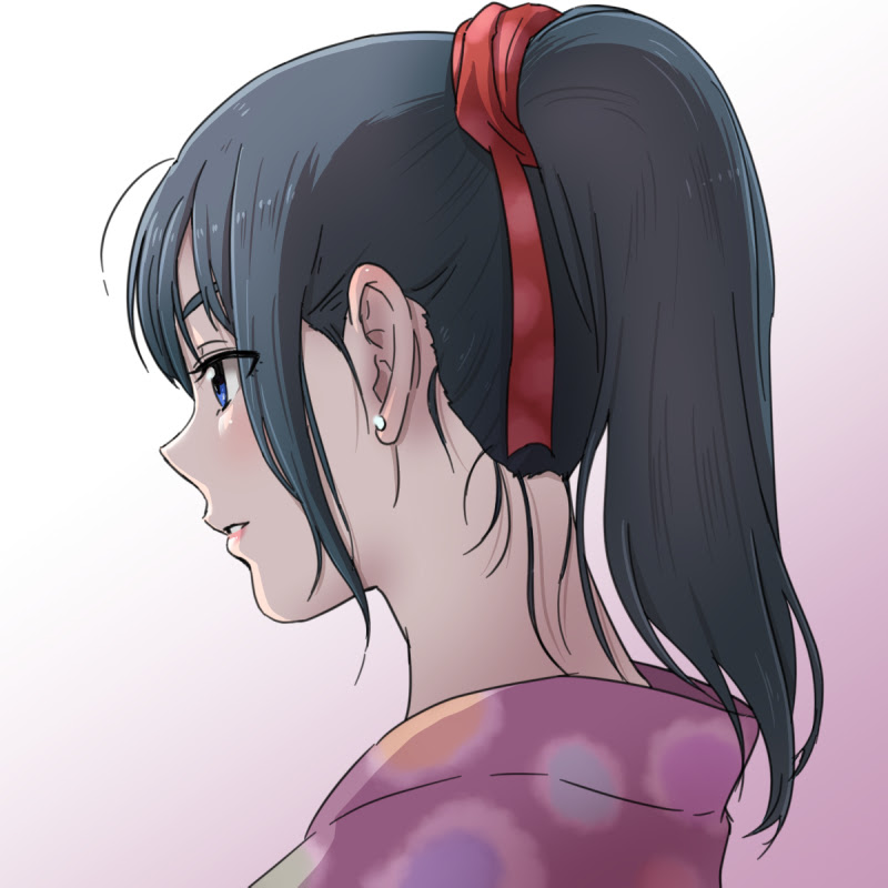 印刷 女の子 横顔 イラスト アニメ イケメン 戦国 イラスト