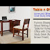 Furinno Sheesham Wood Writing Study Table for Home and Office with Chair Study Desk (Natural Brown Finish)