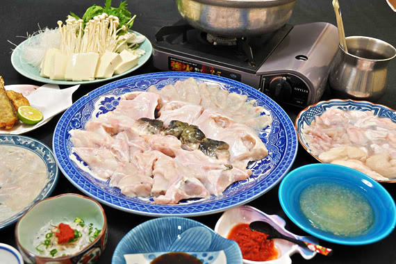 ふぐ料理 淡路島 ハモ フグ料理の温泉の宿 嘉楽