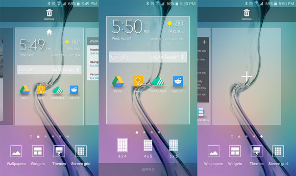 gs6 tips home screen