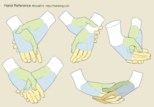 手のイラスト資料集 Hand Reference Hato King