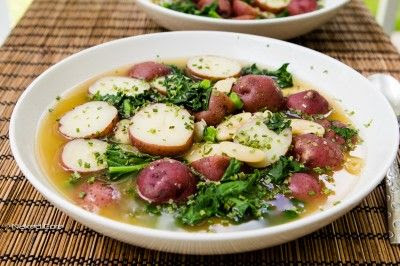 Kale Potato Soup #vegan