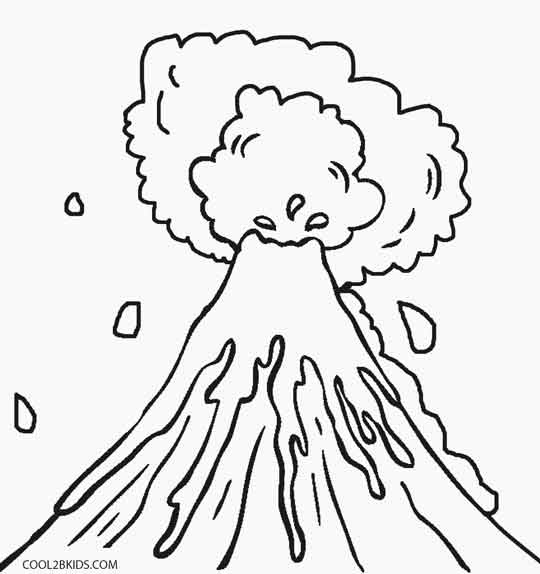 Printable Volcano Coloring Pages For Kids | Cool2bKids