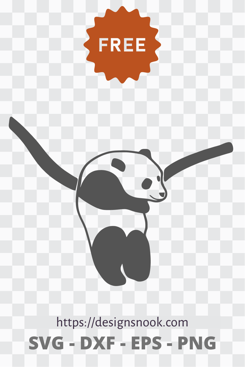 Download Panda Hanging On A Tree Panda Svg Baby Panda Cut File Cute Panda Si Designs Nook