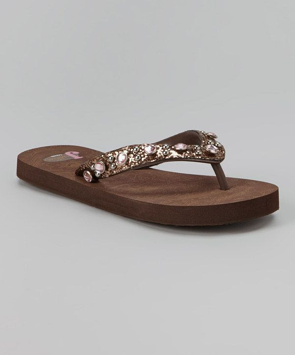 Take a look at this Brown Macy Flip-Flop on zulily today!
