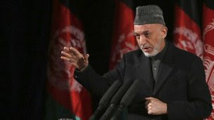 Afghan President Hamid Karzai, 10 March
