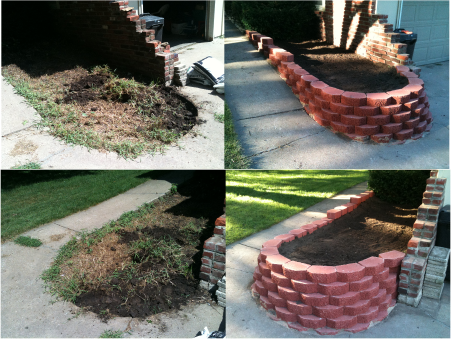 Stacked Block Retaining Walls | Hometown Lawn, LLC