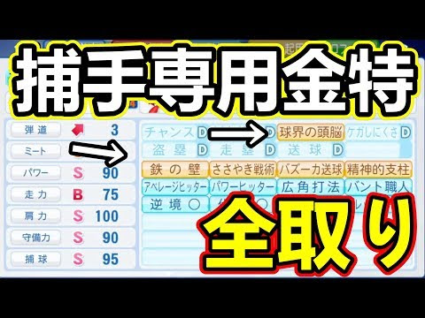 パワプロ 捕手 金 特 パワプロ18 投手の金特 特殊能力一覧
