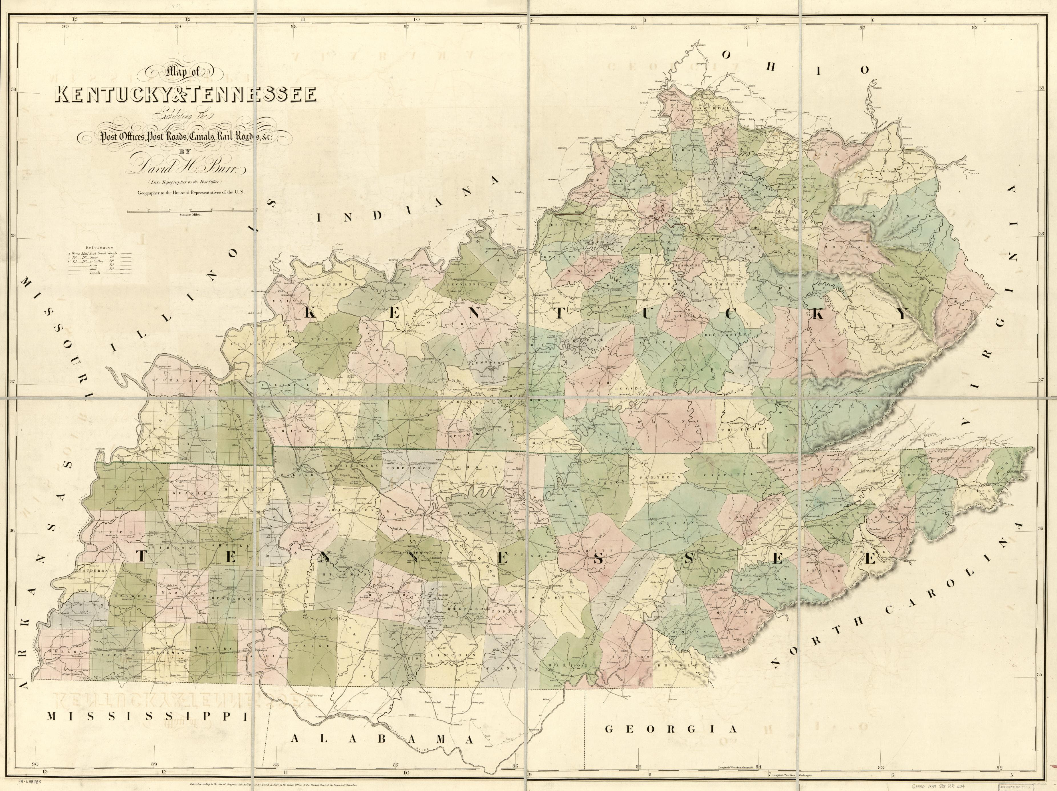 Railroad Maps 1828 To 1900 Available Online Kentucky