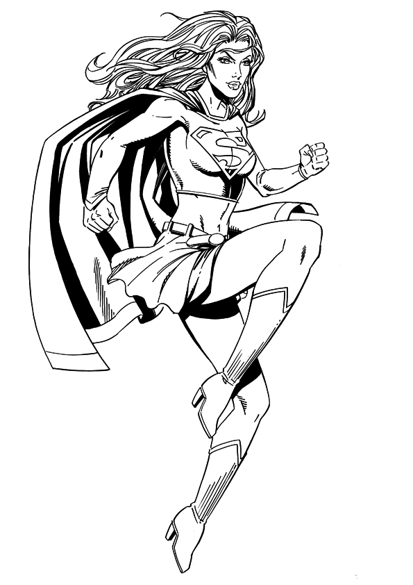Download Supergirl Coloring Pages - Best Coloring Pages For Kids
