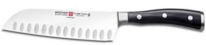 Wusthof Classic Ikon Santoku, Hollow Edge