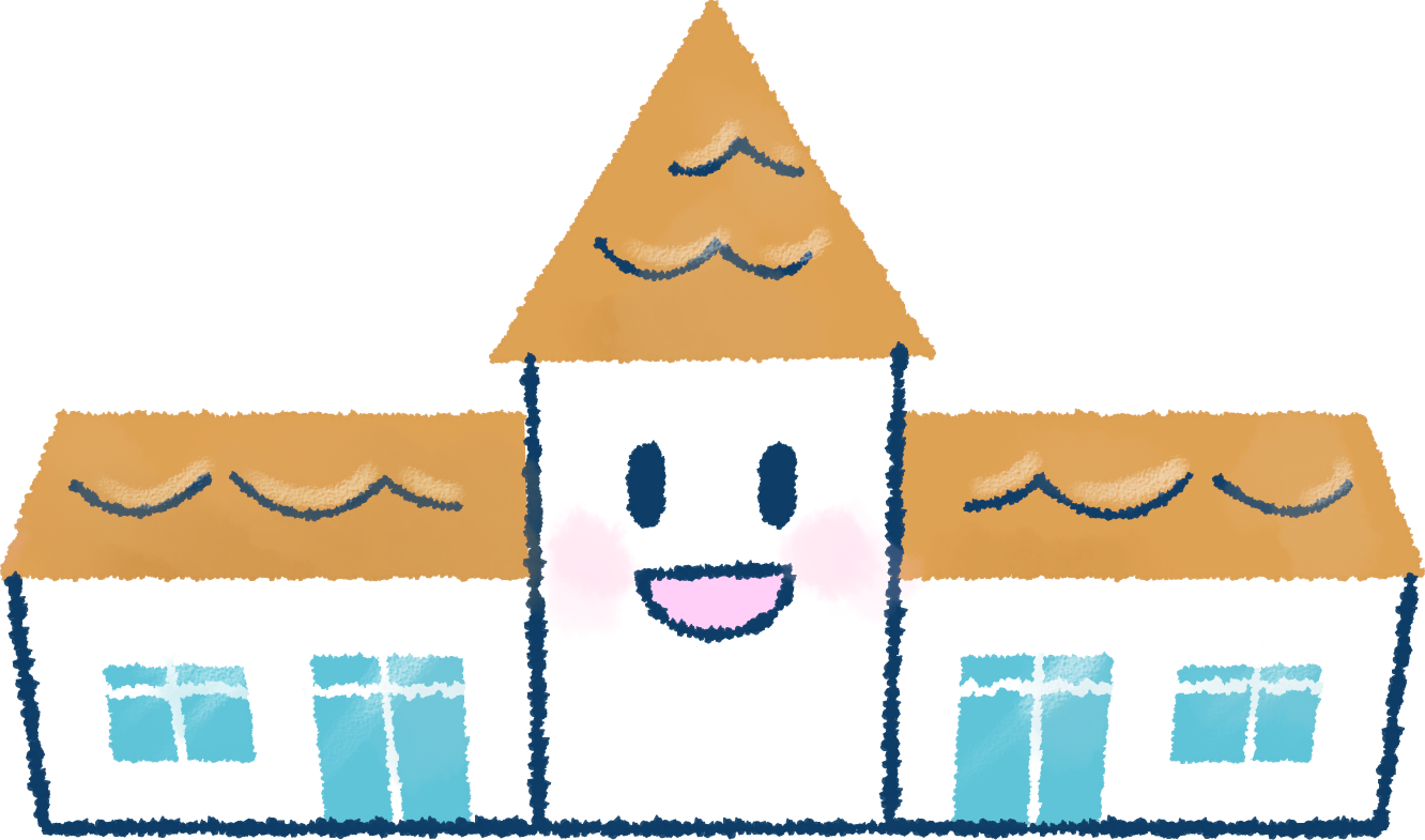 幼稚園 保育園の園舎イラスト 春の広報 園だよりに 可愛い無料イラスト素材集