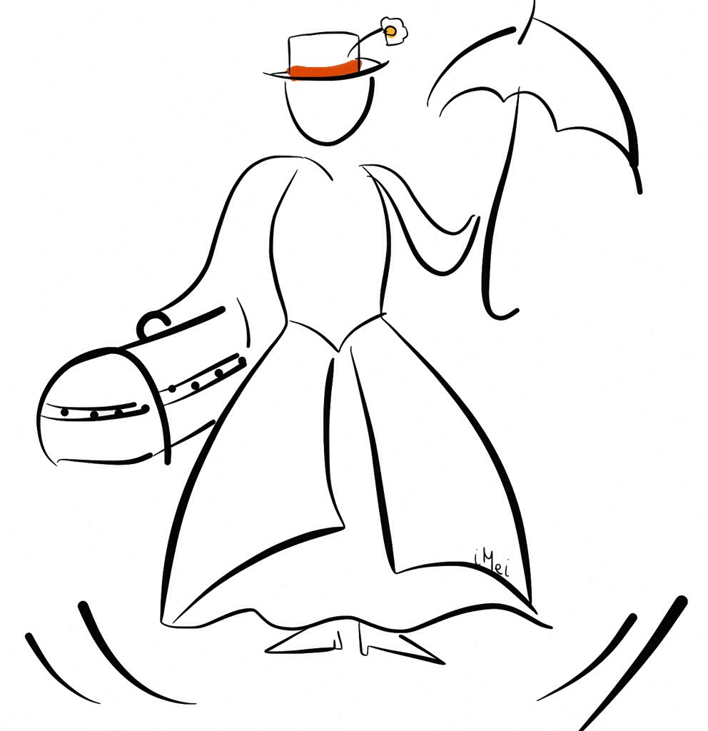 Mary poppins coloring pages