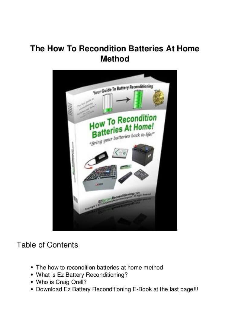 How To Recondition Batteries At Home Review - Does It ...