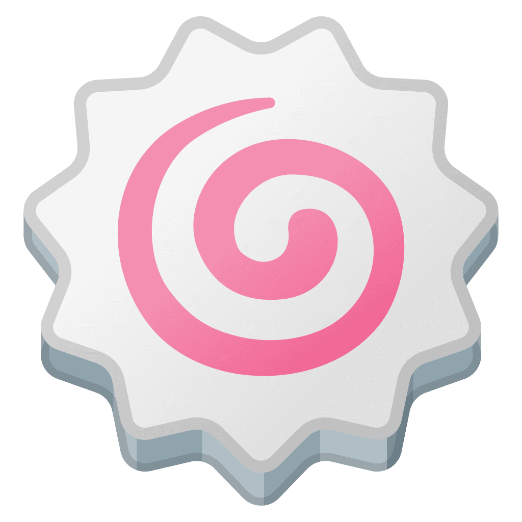 Download Fish cake with swirl Icon | Noto Emoji Food Drink Iconset ...