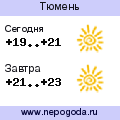 Прогноз погоды в городе Тюмень