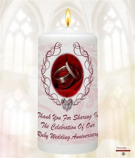 Naturally Irish   40th Wedding Anniversary Favour   Love  