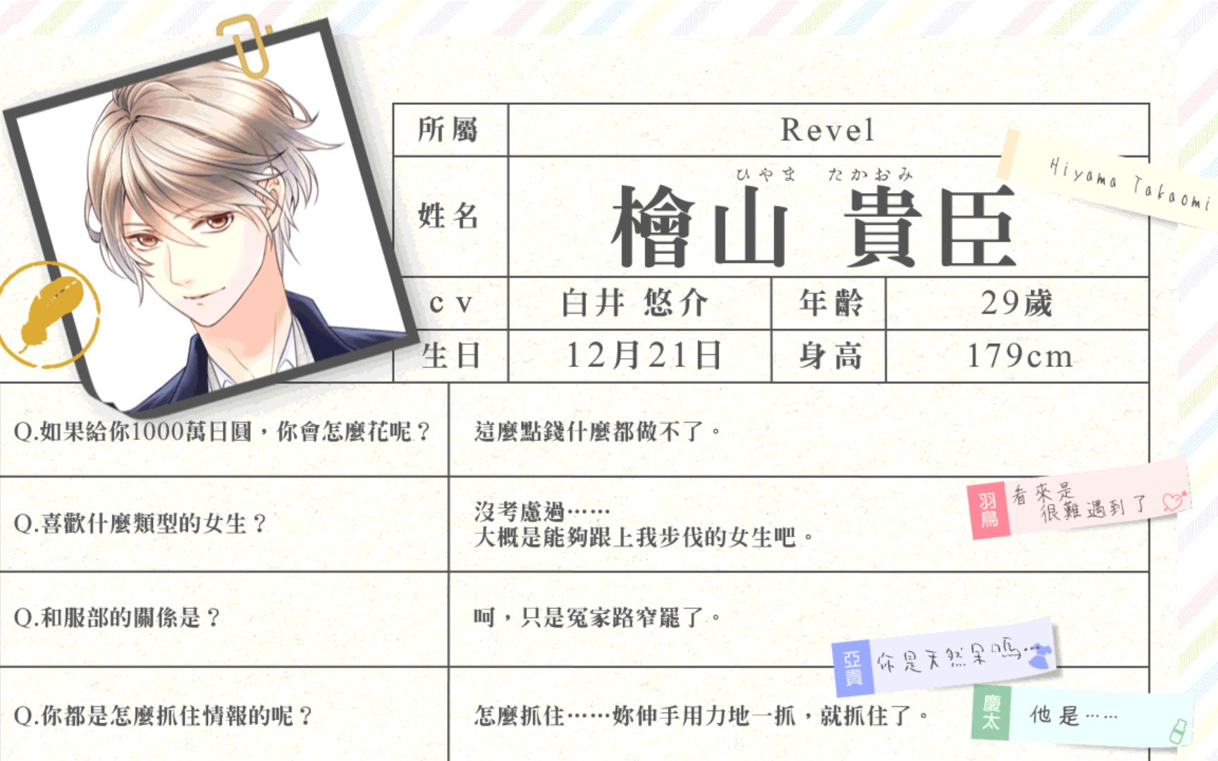 募恋英雄 桧山贵臣cv白井悠介 个人剧情汇总 不定时更新ing 哔哩哔哩 Bilibili