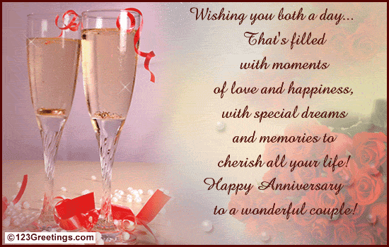 To A Wonderful Couple Free Flowers eCards Greeting Cards 