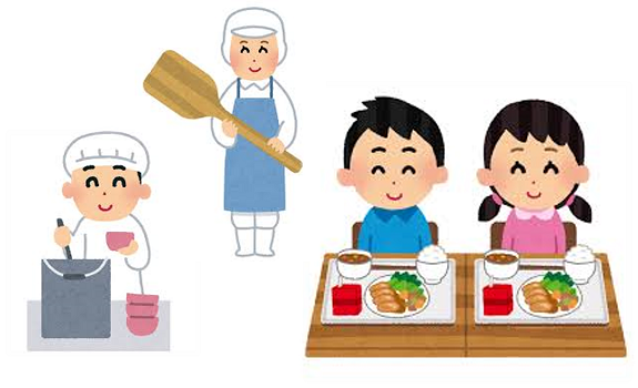 先月の給食週間に寄せて 翁島 おきなしま 小学校ホームページ