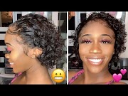 Top PIXIE CUT Lace WIG Dor Hair , Video human hair wigs for black women most update!