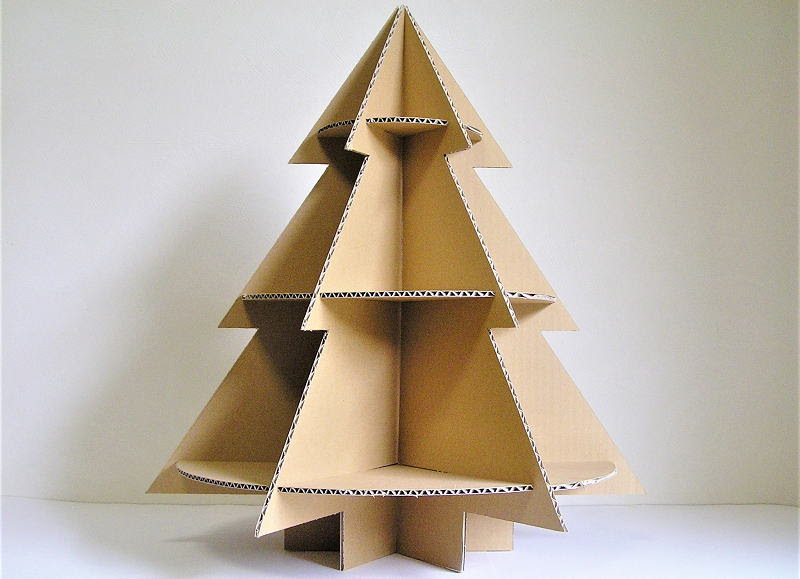 ダンボール工作 クリスマスツリー