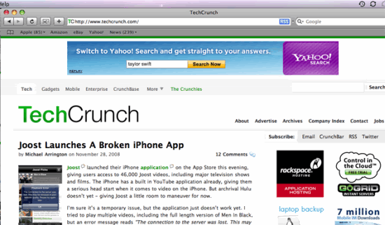 Browser di Netbook