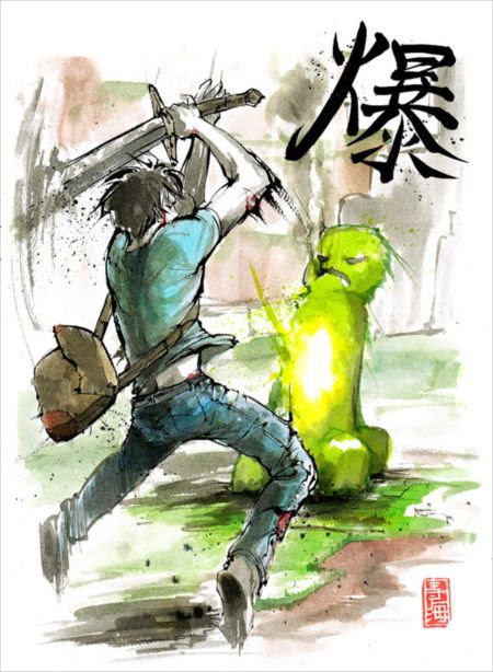 サムライ 風リンクがカッコいい 海外のアーティストによって ゲームキャラたちが和風に描かれたイラストいろいろ そうさめも