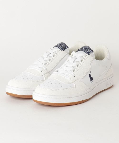 保障できる ポロラルフローレン Polo メンズ Polo Court Community Pp レザースニーカー スニーカー Polo Ralph Foot Lauren ポロラルフローレン のファッション スニーカー