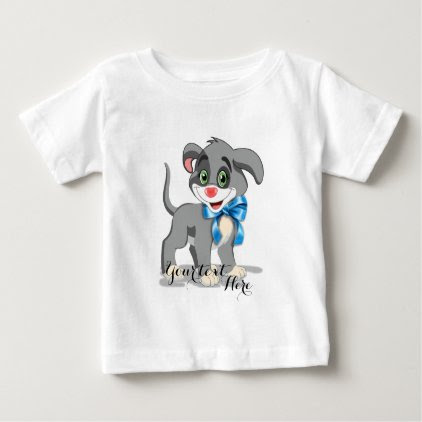 Heart Nose Puppy Cartoon Baby T-Shirt
