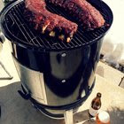 [Homemade] Couple racks of ribs dry rubbed and smoked over 3 parts cherry and 1 part hickory wood for 5 hours. Pairs nicely with a Maine Beer Company IPA.