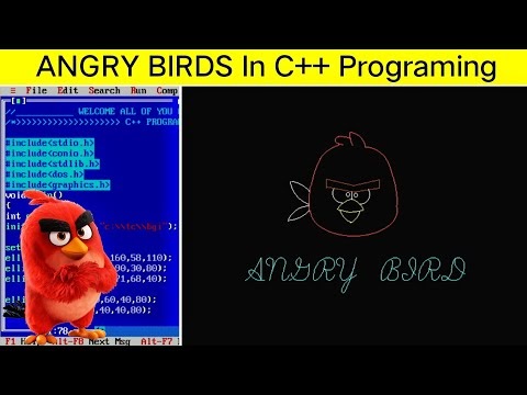 ANGRY BIRDS IN C++ PROGRAMMING | COMPUTER GRAPHICS PROGRAM