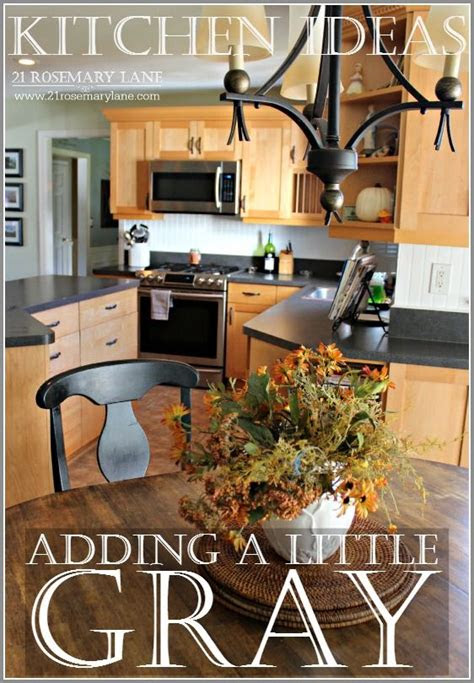 While vinyl and laminate might look alike in some circumstances, they have their pros and cons. Kitchen Inspiration ~ Gray Paint Color with Honey Oak