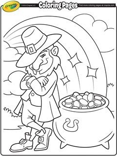 Free Printable Pot Of Gold Coloring Pages