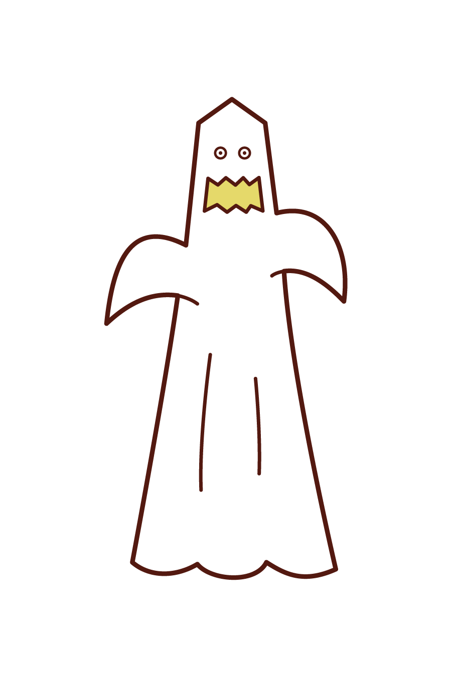 オバケの仮装をした人 ハロウィン のイラスト Kukukeke ククケケ