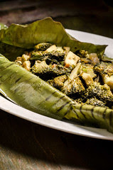 Broccoli Masala in Banana Leaf