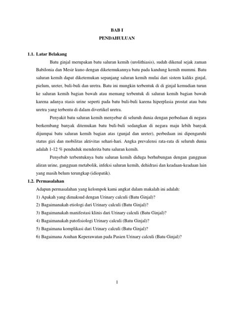Makalah Batu Ginjal