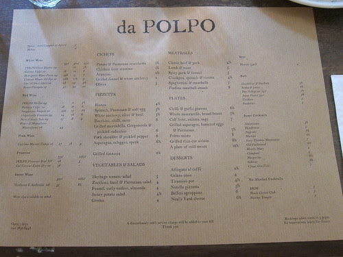 Da Polpo, Covent Garden