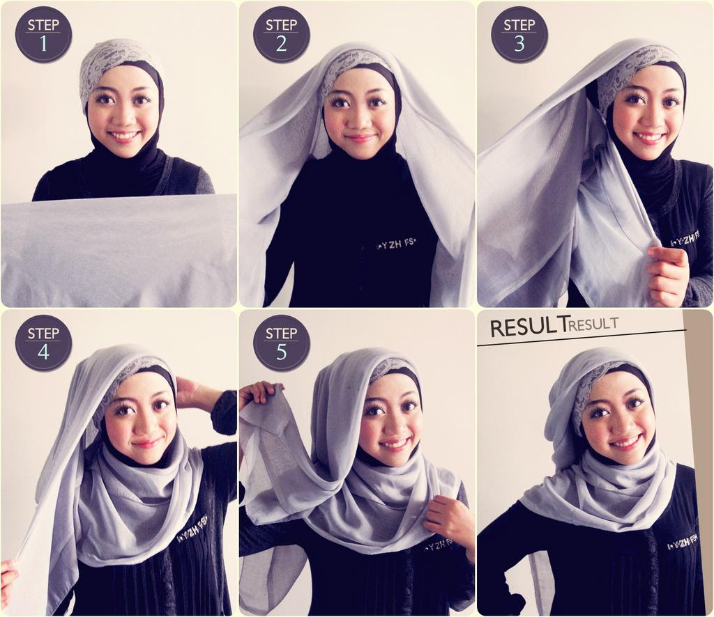 Tutorial Hijab Anak Muda Segi Empat