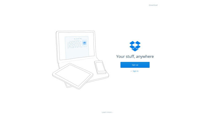 dropbox File sharing service