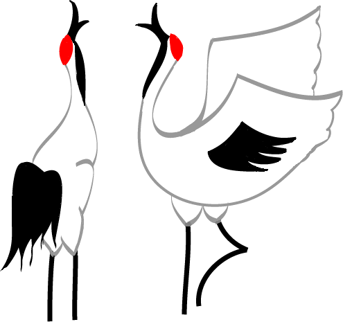鶴 イラスト