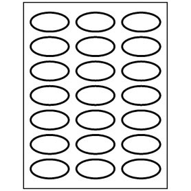 Templates - Oval Labels, 21 per sheet | Avery