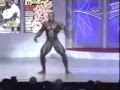 Break dance body builder stage performance 