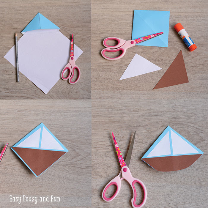 Ladybug Corner Bookmark - Origami for Kids - Easy Peasy 
