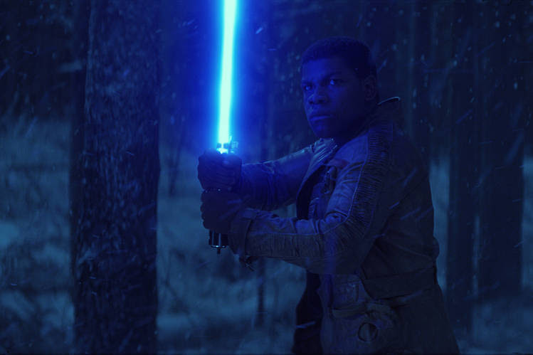 Finn (John Boyega) en El despertar de la fuerza.