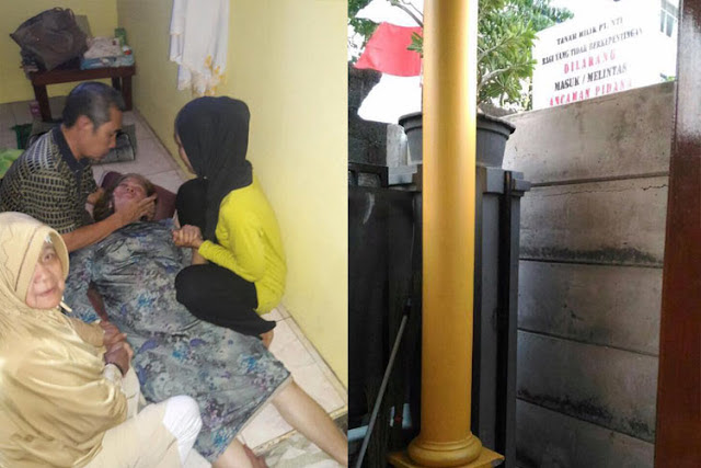 Dzalim, Warga Pingsan Depan Rumahnya Diblok Pagar Beton, Padahal Akses Jalan Warga Puluhan Tahun