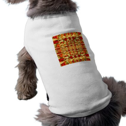 Hot peppers abstract repeat pattern dog clothes