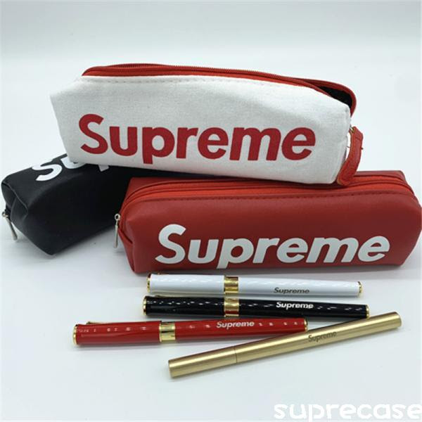 シュプリーム ペンケース Supreme ペンポーチ シンプル 筆箱 筆入れ ブラント ふでばこ ポーチ 文房具